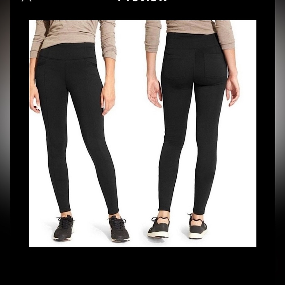 Athleta Black Metro Leggings w Four Pockets